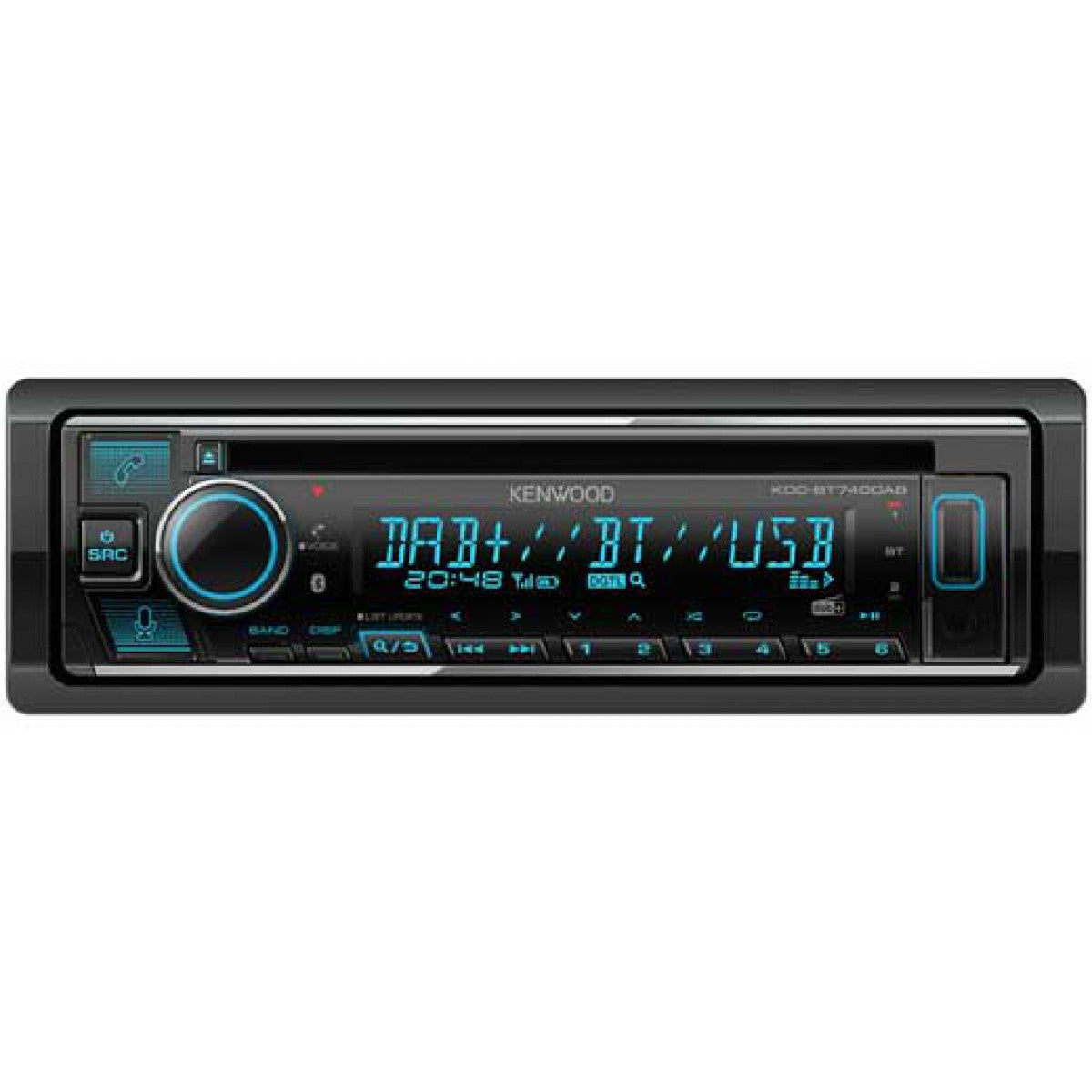 KENWOOD KDC-BT740DAB met DAB+ Bluetooth USB
