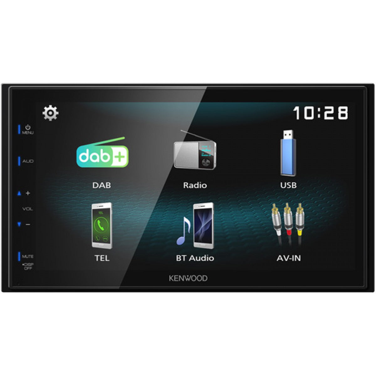 KENWOOD DMX125DAB Mediaceiver 2-Din met DAB
