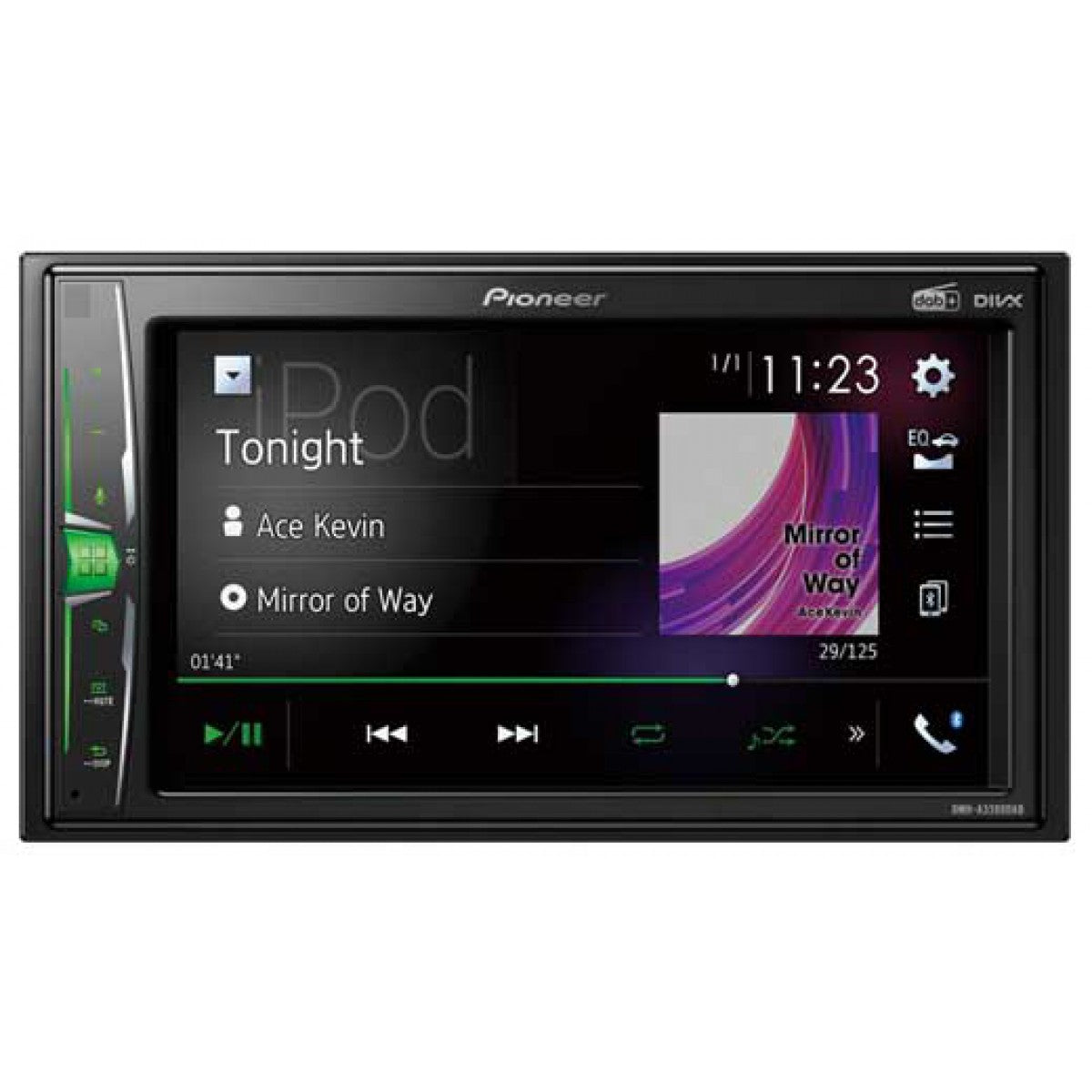 PIONEER DMH-A3300DAB 2DIN Tuner met DAB en BT
