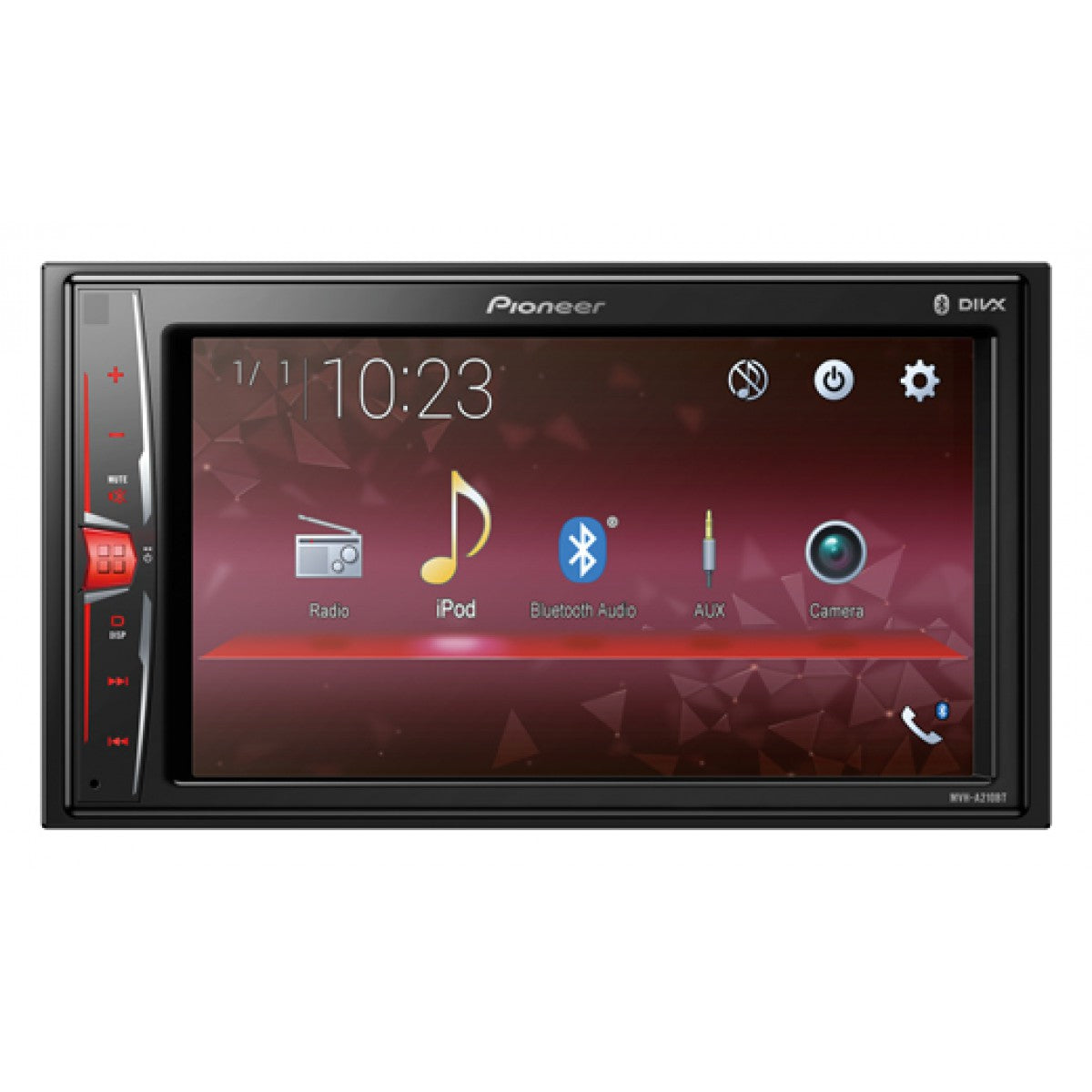 PIONEER MVH-A210BT 2-DIN Moniceiver met Bluetooth
