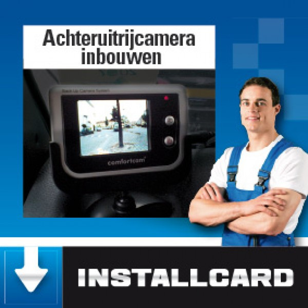 Achteruitrijcamera monteren Achteruitrijcamera monteren